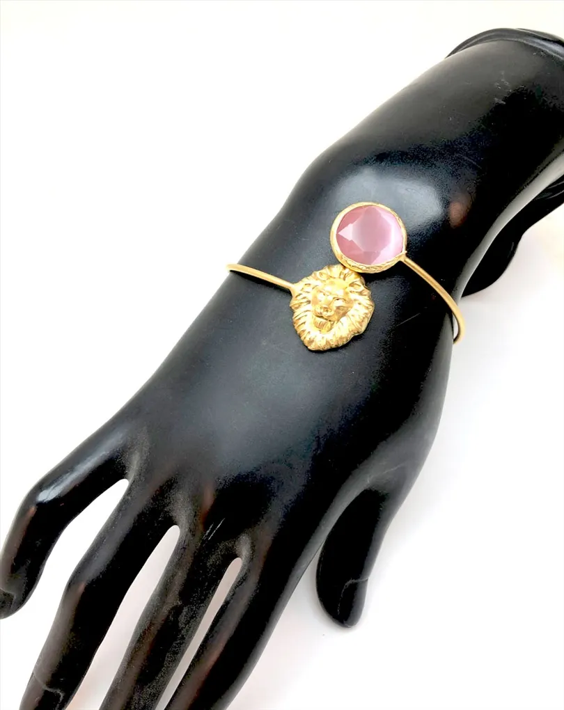 PULSERAS DE BISUTERIA FINA Y JOYERIA CON PIEDRAS ROSAS
