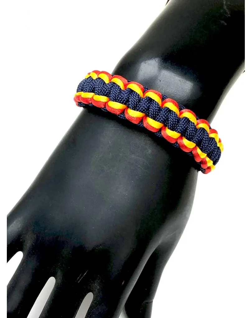 PULSERAS HOMBRE EN AZUL MARINO CON TONOS DE LA BANDERA DE ESPAÑA