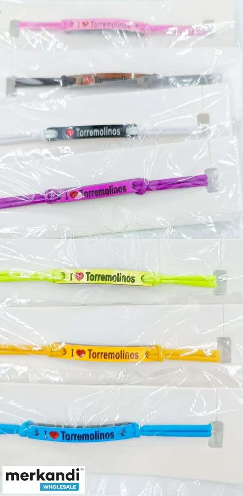 Pulseras I Love Málaga | Lote de bisutería al por mayor