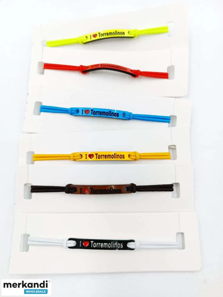 Pulseras I Love Málaga | Lote de bisutería al por mayor