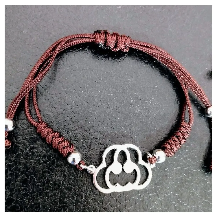 Pulseras símbolo ó logo publicitario POR ENCARGO plata de ley  .