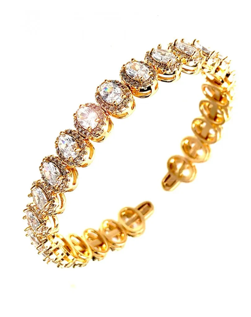 PULSERAS Y BRAZALETES MUJER ORO Y CIRCONITAS  JOYAS Y ALTA BISUTERIA