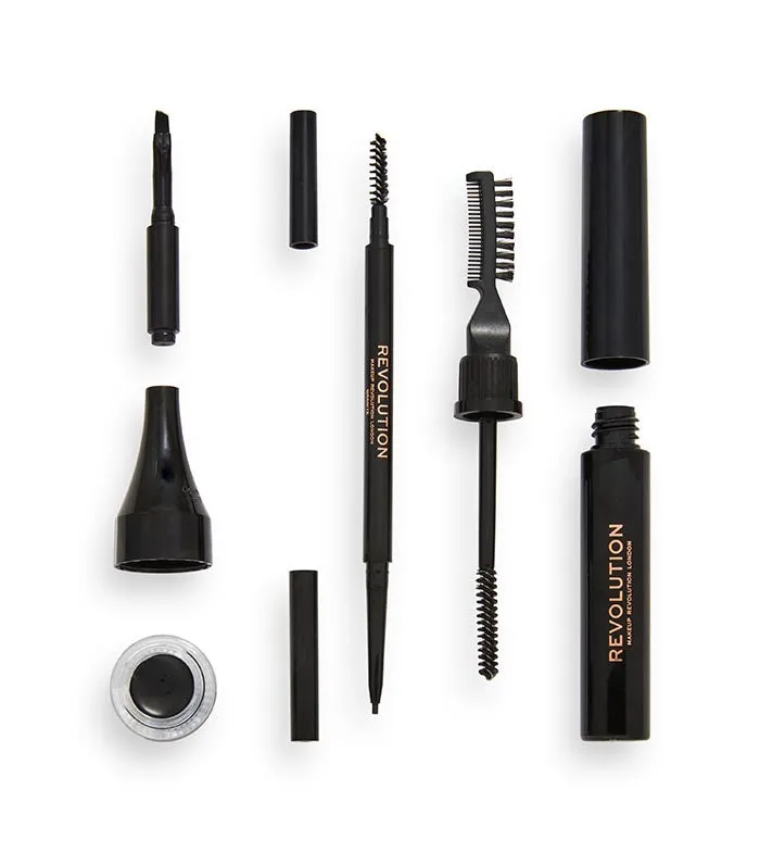 REVOLUTION  KIT DE CEJAS ULTRA BROW BUILDER KIT  GRANITE