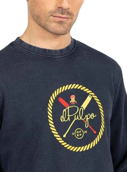 Sudadera El Pulpo Remos RFEF Marino para Hombre