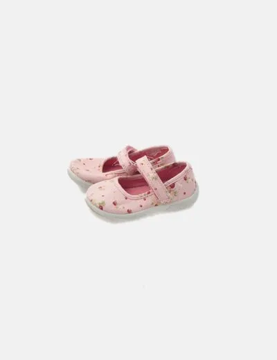 Tex Zapatilla rosa floral