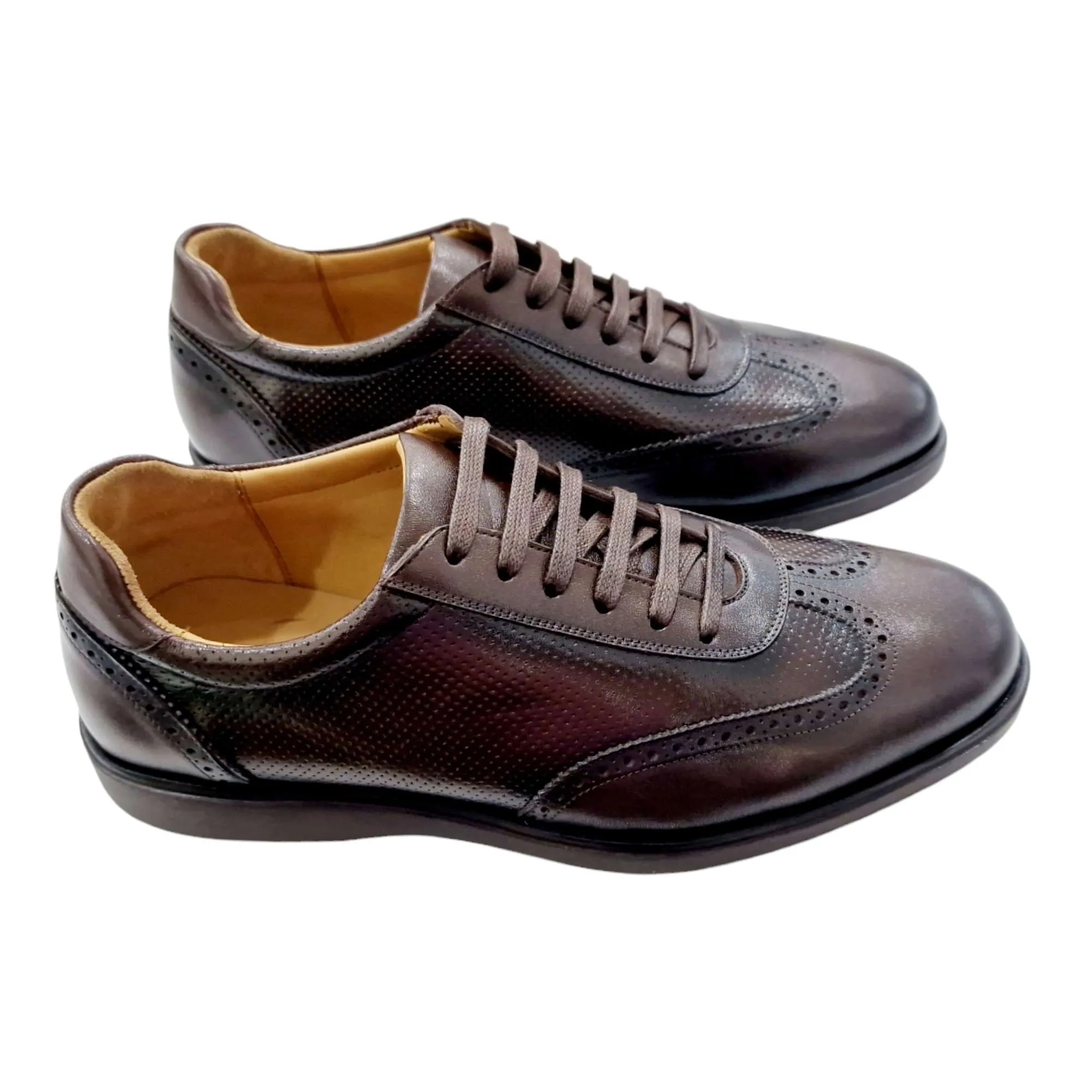 ZAPATILLAS HOMBRE VESTIR OXFORD MARRÓN MARRÓN