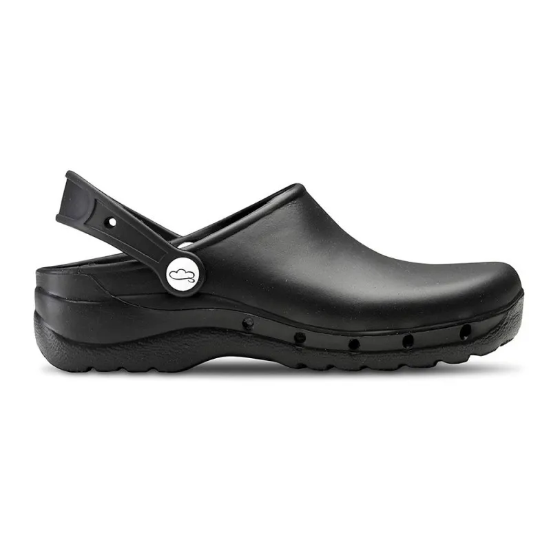 Zuecos Feliz Caminar Flotantes Hombre Negro